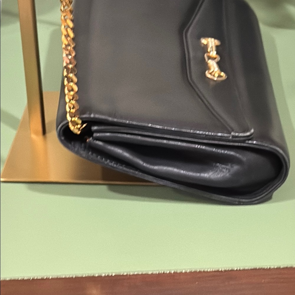 Celine Black and Gold Clutch with Chain Strap - Picture 7 of 15